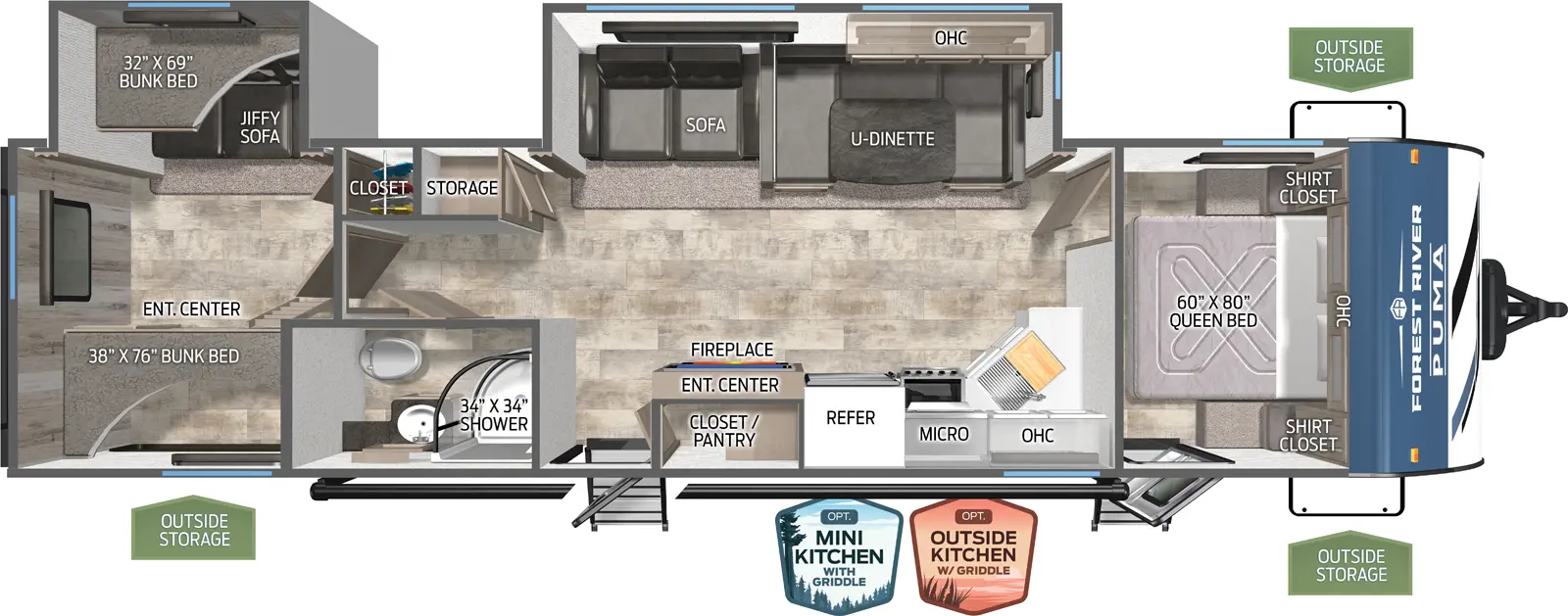 Puma 31QBBH Floorplan